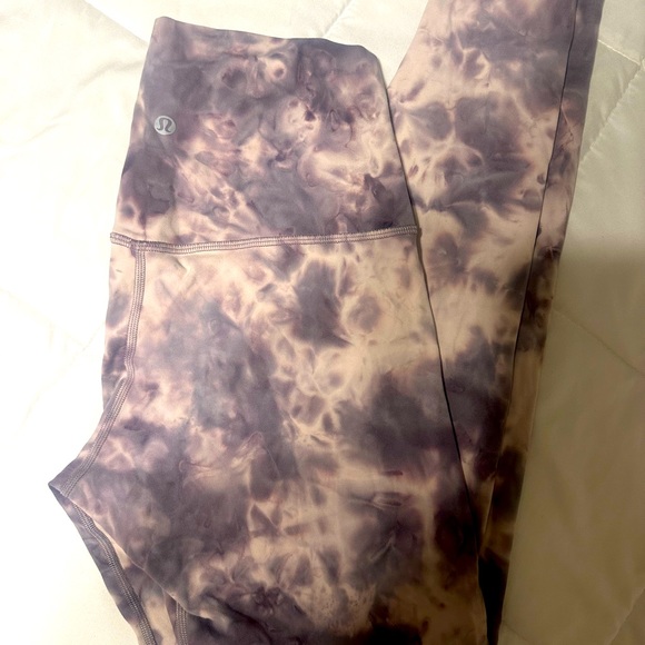 Lululemon Align Leggings purple Diamond Dye tie dye 28 in - Picture 1 of 2